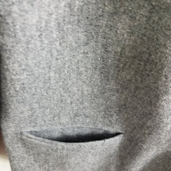 HARRIS WALLACE WOOL GREY JACKET BLAZER LONG SLEEVED WOMEN'S 10 button closure - Picture 4 of 9